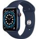 Apple Watch Series 6 GPS + Cellular 44mm Blue Aluminium Case with Deep Navy Sport Band M07J3 222-046318 фото 1