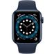 Apple Watch Series 6 GPS + Cellular 44mm Blue Aluminium Case with Deep Navy Sport Band M07J3 222-046318 фото 2