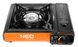 Neo Tools Плитка газовая портативная, 2.1кВт, пьезорозжиг, 150г/ч, кейс (20-050) 20-050 фото 1