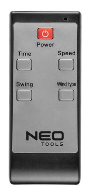 Підлоговий вентилятор Neo Tools, професійний, 80 Вт, діаметр 40 см, 3 швидкості, двигун мідь 100%, пульт (90-004) 90-004 фото