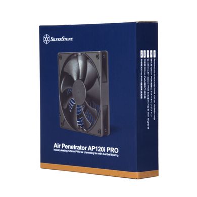 Корпусный вентилятор SilverStone Air Penetrator AP120i-PRO, 120мм, черные лопасти, черная рамка (SST-AP120I-PRO) SST-AP120I-PRO фото