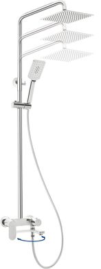 Deante Душевая система Alpinia со смесителем для ванны, душ - 1 функц., креп. - на стойке, хром (NAC_01AM) NAC_01AM фото
