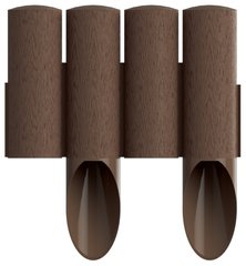 Cellfast Газонна огорожа STANDARD, 4 елементи, 2.3м, коричневий (34-041) 34-041 фото