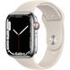 Apple Watch Series 7 GPS + Cellular 45mm Silver Stainless Steel Case with Starlight Sport Band MKJV3 222-049494 фото 1