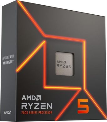 AMD Центральный процессор Ryzen 5 7600X 6C/12T 4.7/5.3GHz Boost 32Mb Radeon Graphics AM5 105W w/o cooler Box (100-100000593WOF) 100-100000593WOF фото