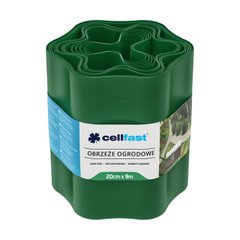Cellfast Стрічка газонна, бордюрна, хвиляста, 20см x 9м, зелена (30-003H) 30-003H фото