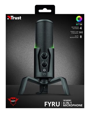 Trust GXT 258 Fyru USB 4-in-1 Streaming Microphone Black (23465_TRUST) 23465_TRUST фото