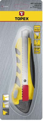 Topex 17B428 Нож с отломными лезвиями 18 мм (17B428) 17B428 фото