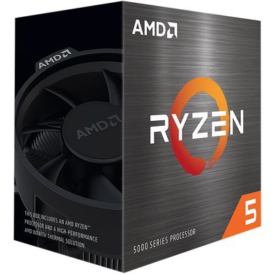 AMD Центральный процессор Ryzen 5 5500 6C/12T 3.6/4.2GHz Boost 16Mb AM4 65W Wraith Stealth cooler Box (100-100000457BOX) 100-100000457BOX фото