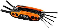 Neo Tools Ключи шестигранные, с держателем, 1.5-8мм, набор 8 шт. (09-571) 09-571 фото
