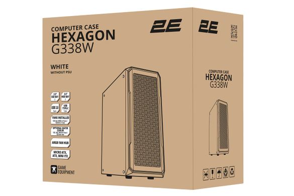 2E Gaming Корпус Hexagon G338W (2E-G338W) 2E-G338W фото