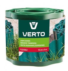 Verto Стрічка газонна, бордюрна, 10см x 9м, зелена (15G510) 15G510 фото