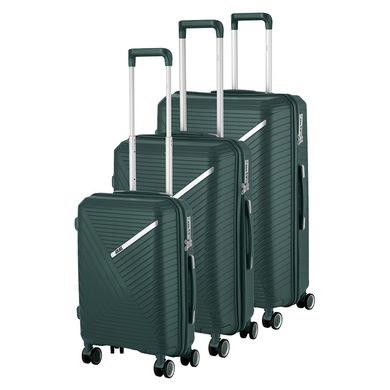 2E Набір пластикових валіз , SIGMA,(L+M+S), 4 колеса, смарагд (2E-SPPS-SET3-EG) 2E-SPPS-SET3-EG фото