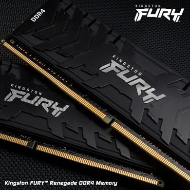 Kingston Пам'ять ПК DDR4 8GB 3200 FURY Renegade Black (KF432C16RB/8) KF432C16RB/8 фото