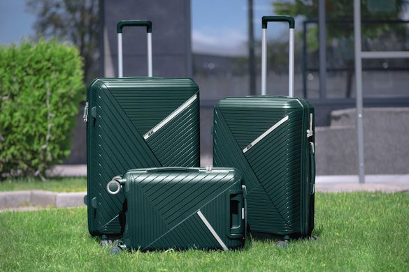 2E Набор пластиковых чемоданов , SIGMA,(L+M+S), 4 колеса, изумруд (2E-SPPS-SET3-EG) 2E-SPPS-SET3-EG фото