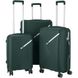 2E Набор пластиковых чемоданов , SIGMA,(L+M+S), 4 колеса, изумруд (2E-SPPS-SET3-EG) 2E-SPPS-SET3-EG фото 1
