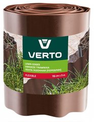 Verto Стрічка газонна, бордюрна, 15см x 9м, коричнева (15G514) 15G514 фото