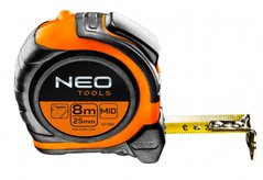Neo Tools 67-198 Рулетка, сталева стрічка 8 м x 25 мм, магніт, двосторонній друк (67-198) 67-198 фото