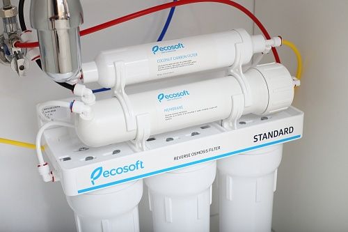 Ecosoft Фильтр обратного осмоса Standard 5-50 (1 уголь. картридж, простой кран, 50 галл/сутки) (MO550ECOSTD) MO550ECOSTD фото