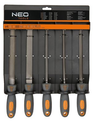 Neo Tools 37-610 Напильники по металлу, набор 5шт. (37-610) 37-610 фото