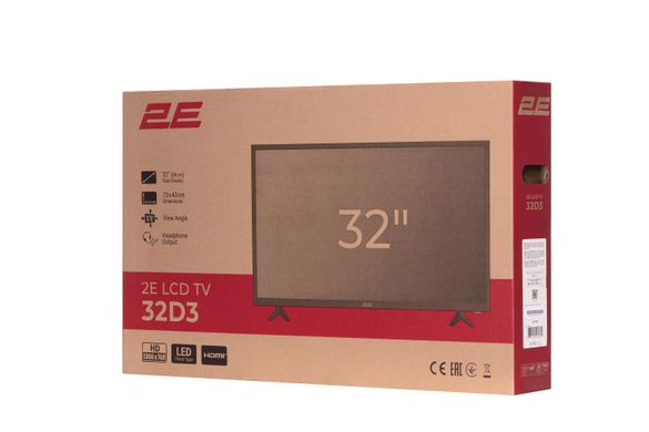 2E Телевізор 31.5 2E-32D3 фото