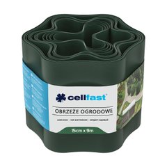 Cellfast Лента газонная, бордюрная, волнистая, 15см x 9м, темно-зеленая (30-022H) 30-022H фото