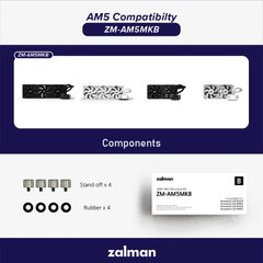 Zalman Крепление AMD AM5 ZM-AM5MKB, RESERATOR5Z24BLACK/WHITE, RESERATOR5Z36BLACK/WHITE (ZM-AM5MKB) ZM-AM5MKB фото