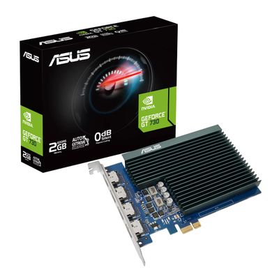 ASUS Видеокарта GeForce GT 730 2GB GDDR5 Silent loe 4 HDMI GT730-4H-SL-2GD5 (90YV0H20-M0NA00) 90YV0H20-M0NA00 фото