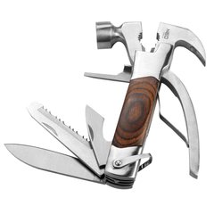 Neo Tools Мультитул, 13в1, молоток, плоскогубцы, гайкогубцы, кусачки, гвоздодер, отвертки 2хSL и PH, пилка, напильник, два ножа, консервный нож, чехол (63-1 63-113 фото