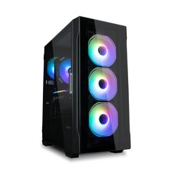 Zalman Корпус I3 Neo TG, без БП, 1xUSB3.0, 2xUSB2.0, 4x120mm RGB fans, TG Side/Front Panel, ATX, чорний (I3NEOTGBLACK) I3NEOTGBLACK фото