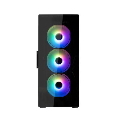 Zalman Корпус I3 Neo TG, без БП, 1xUSB3.0, 2xUSB2.0, 4x120mm RGB fans, TG Side/Front Panel, ATX, черный (I3NEOTGBLACK) I3NEOTGBLACK фото