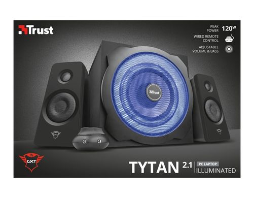Trust Акустическая система (Колонки) 2.1 GXT 628 Tytan Illuminated Speaker Set Black (20562 20562_TRUST) 20562_TRUST фото