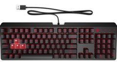 HP Клавіатура OMEN Encoder LED 104key Cherry MX Red USB Black (6YW76AA) 6YW76AA фото