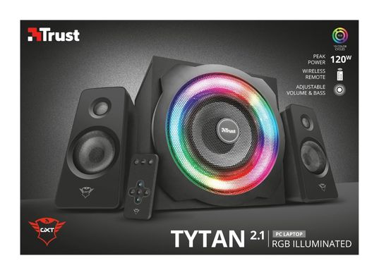 Trust Акустическая система (Колонки) 2.1 GXT 629 Tytan RGB Black (22944 22944_TRUST) 22944_TRUST фото