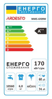 Пральна машина Ardesto WMS-6109W WMS-6109W фото