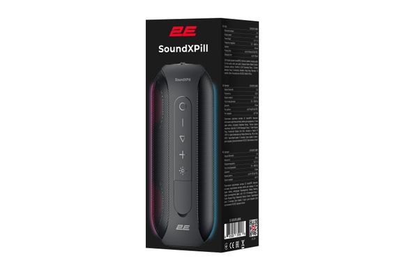 2E Акустическая система SoundXPill TWS, MP3, Wireless, Waterproof Black (2E-BSSXPLLWBK) 2E-BSSXPLLWBK фото