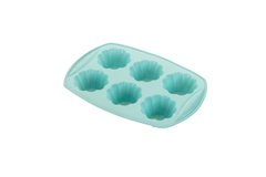 ARDESTO Форма для выпечки мафинов Tasty baking на 6 шт. 30*21*4 см, голубой, силикон (AR2318T) AR2318T фото