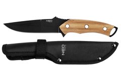 Neo Tools 63-110 Нож Full Tang, 25см, лезвие 14.5см, бамбуковая ручка, 3Cr13, лезвие с титановым покрытием, нейлоновый чехол (63-110) 63-110 фото