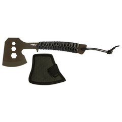 Neo Tools 63-118 Сокира туристична, 26см, лезо 8см, 3Cr13, ручка з паракорду, нейлоновий чохол, 3 відтворення для відкручування гвинтів M10, M13, M16 (63-118) 63-118 фото