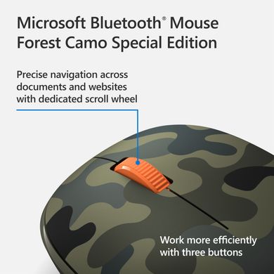 Microsoft Мышь Camo SE Bluetooth Green Camo (8KX-00036) 8KX-00036 фото