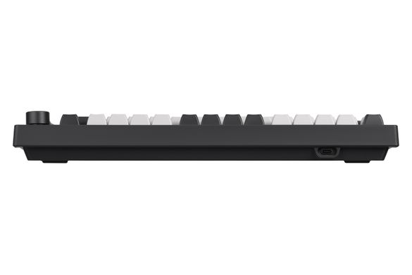 Akko Клавіатура механічна 5075B Plus Dracula 75Key, CS Cream Yellow V3, BT/WL/USB-A, Hot-swappable, EN/UKR, RGB, Чорний (6925758622424) 6925758622424 фото