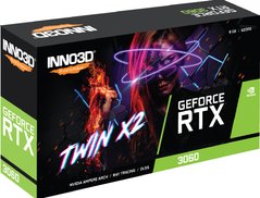 Inno3d Відеокарта GeForce RTX 3060 8GB GDDR6X TWIN X2 OC (N30602-08D6X-11902130) N30602-08D6X-11902130 фото