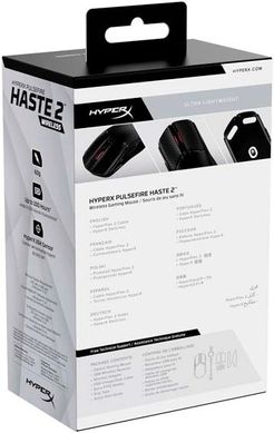 HyperX Мышь Pulsefire Haste 2 WL, Black (6N0B0AA) 6N0B0AA фото